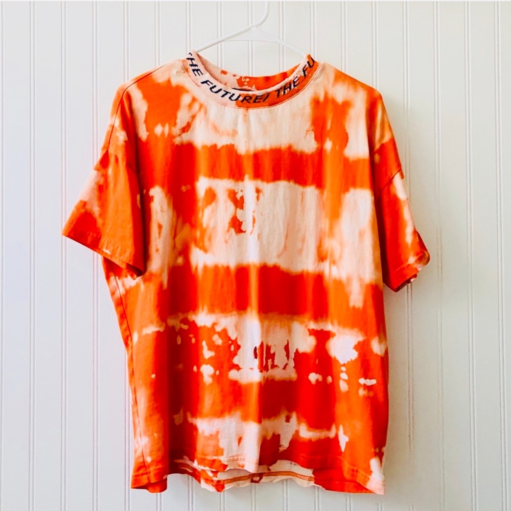 UPCYCLED Forever 21 “Future” Bleach Tie-Dye Tee ✂️